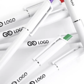 Długopis Roma White - Czerwony