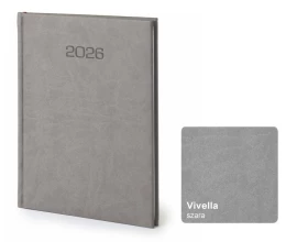 Kalendarz książkowy A5 - Rozkład Tygodniowy - Szary