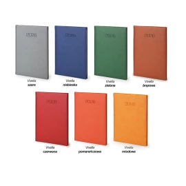 Kalendarz książkowy A5 - Rozkład Tygodniowy - Szary