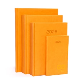 Kalendarz książkowy A5 - Rozkład Tygodniowy - Brązowy