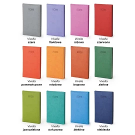 Kalendarz książkowy A6 - Rozkład Tygodniowy - Błękitny