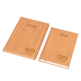 Kalendarz książkowy Nature A5 - Rozkład Dzienny - Wood