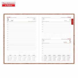 Kalendarz książkowy Nature A5 - Rozkład Dzienny - Tweed