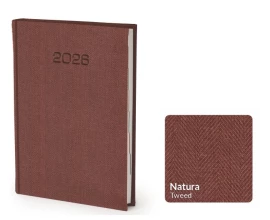 Kalendarz książkowy Nature A5 - Rozkład Dzienny - Tweed