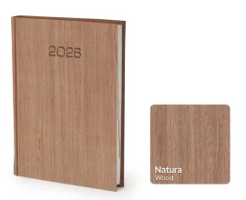 Kalendarz książkowy Nature B5 - Rozkład Tygodniowy - Wood