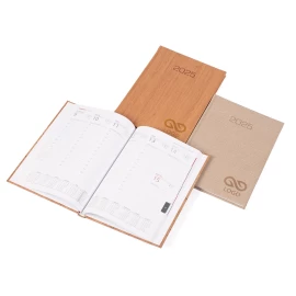 Kalendarz książkowy Nature B5 - Rozkład Tygodniowy - Wood