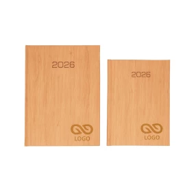 Kalendarz książkowy Nature B5 - Rozkład Tygodniowy - Wood