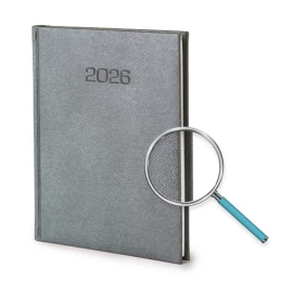 Kalendarz książkowy Diamond B5 - Rozkład Tygodniowy - Grafitowy