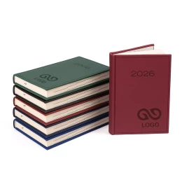 Kalendarz książkowy B6 - Rozkład Dzienny - Brązowy