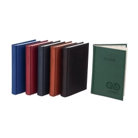 Kalendarz książkowy B6 - Rozkład Dzienny - Brązowy