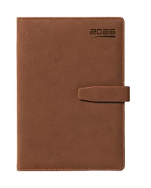 Kalendarz książkowy Elegant A5 - Rozkład Dzienny - Brązowy