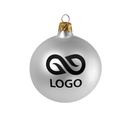 Bombka 80mm - Srebrny