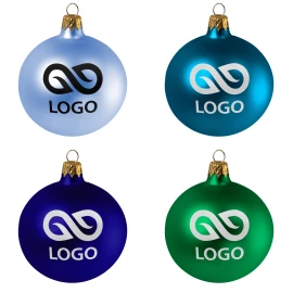 Bombka 80mm - Srebrny