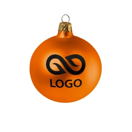 Bombka 80mm - Pomarańczowy