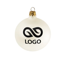 Bombka 80mm - Perłowy