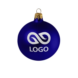 Bombka 80mm - Niebieski