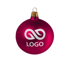 Bombka 80mm - Fuksjowy