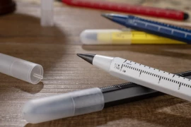 Ołówek wieczny z miarką DRAWI - biały