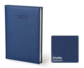 Kalendarz książkowy B5 - Rozkład Dzienny - Niebieski