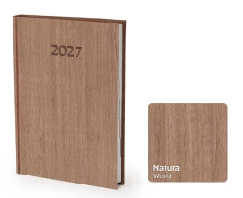 Kalendarz książkowy Nature A5 - Rozkład Dzienny - Wood