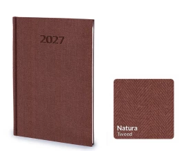 Kalendarz książkowy Nature B5 - Rozkład Tygodniowy - Tweed