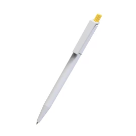 Długopis Roma White - Żółty