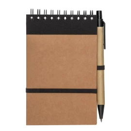 Notes Eco2 z długopisem - Czarny