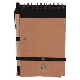 Notes Eco2 z długopisem - Czarny